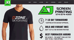 Desktop Screenshot of ajscreenprinting.com