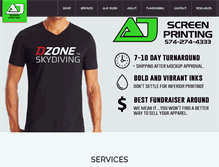 Tablet Screenshot of ajscreenprinting.com